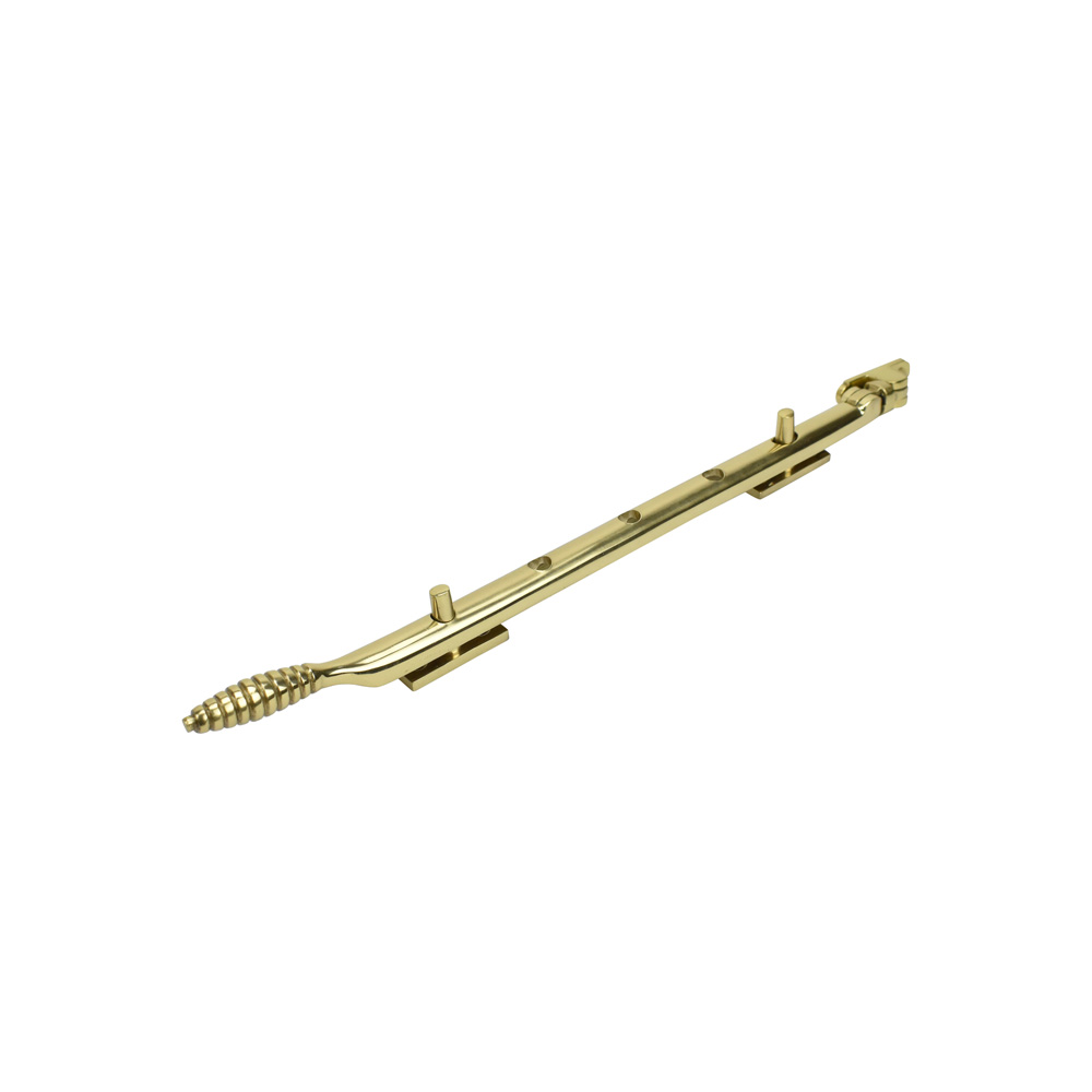 Dart Reeded Brass Window Stay 12